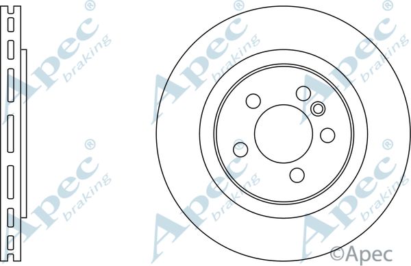 APEC BRAKING Тормозной диск DSK596